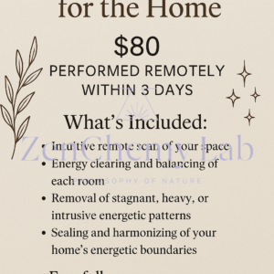 Energy Clearing For the Home or any Other Space