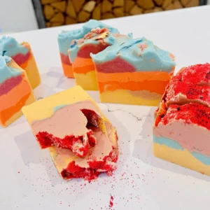 Mango & Papaya Soap with Natural Luffa