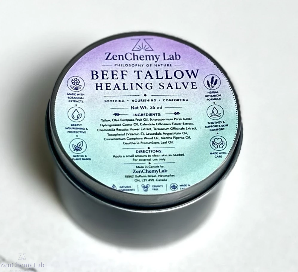 Beef Tallow Calendula Salve.