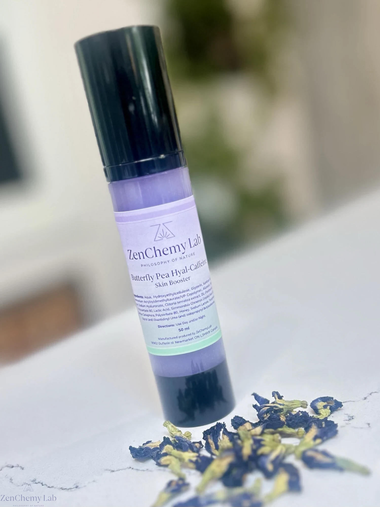 Butterfly Pea Hyal-Caffeine Booster Serum.