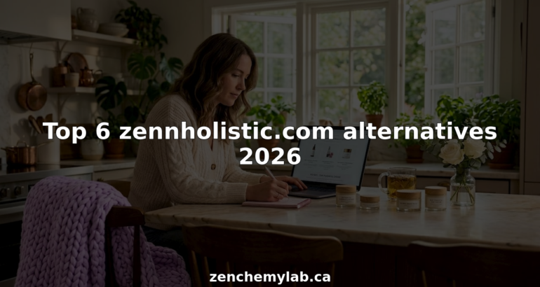 Woman comparing artisanal skincare products at home