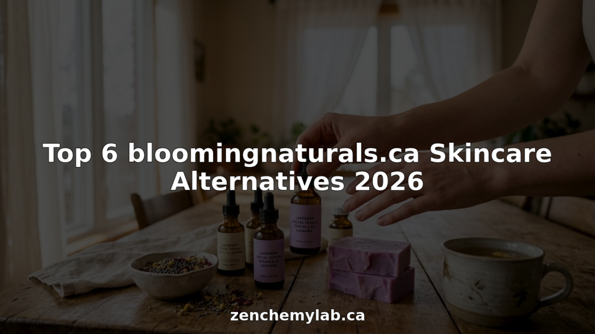 Hands holding natural skincare products on wooden table