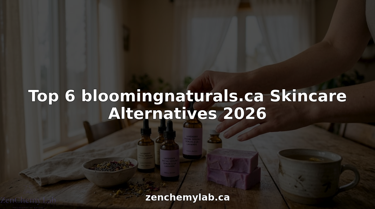 Hands holding natural skincare products on wooden table
