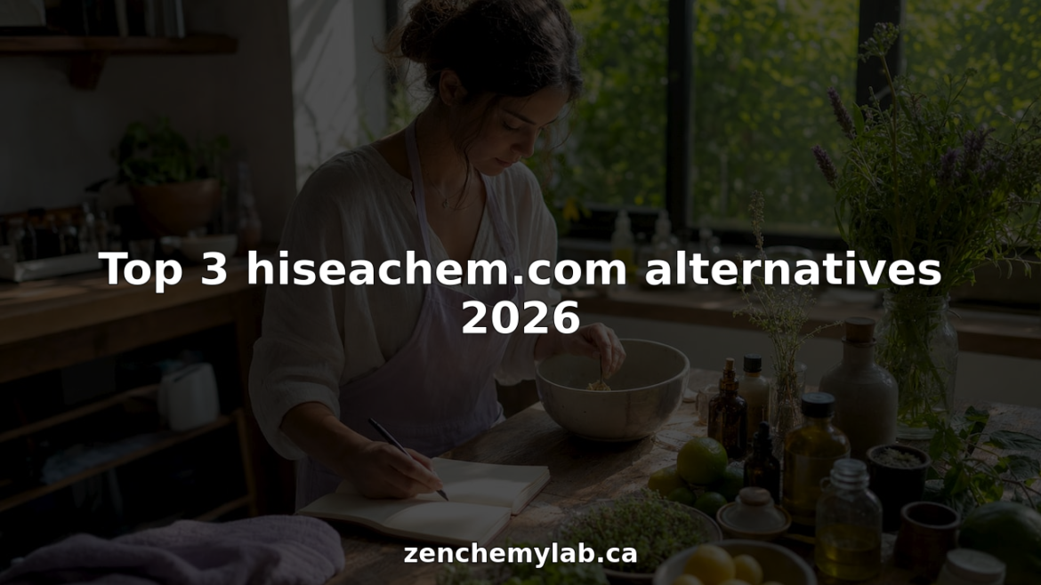 Skincare formulator examining natural ingredients in lab