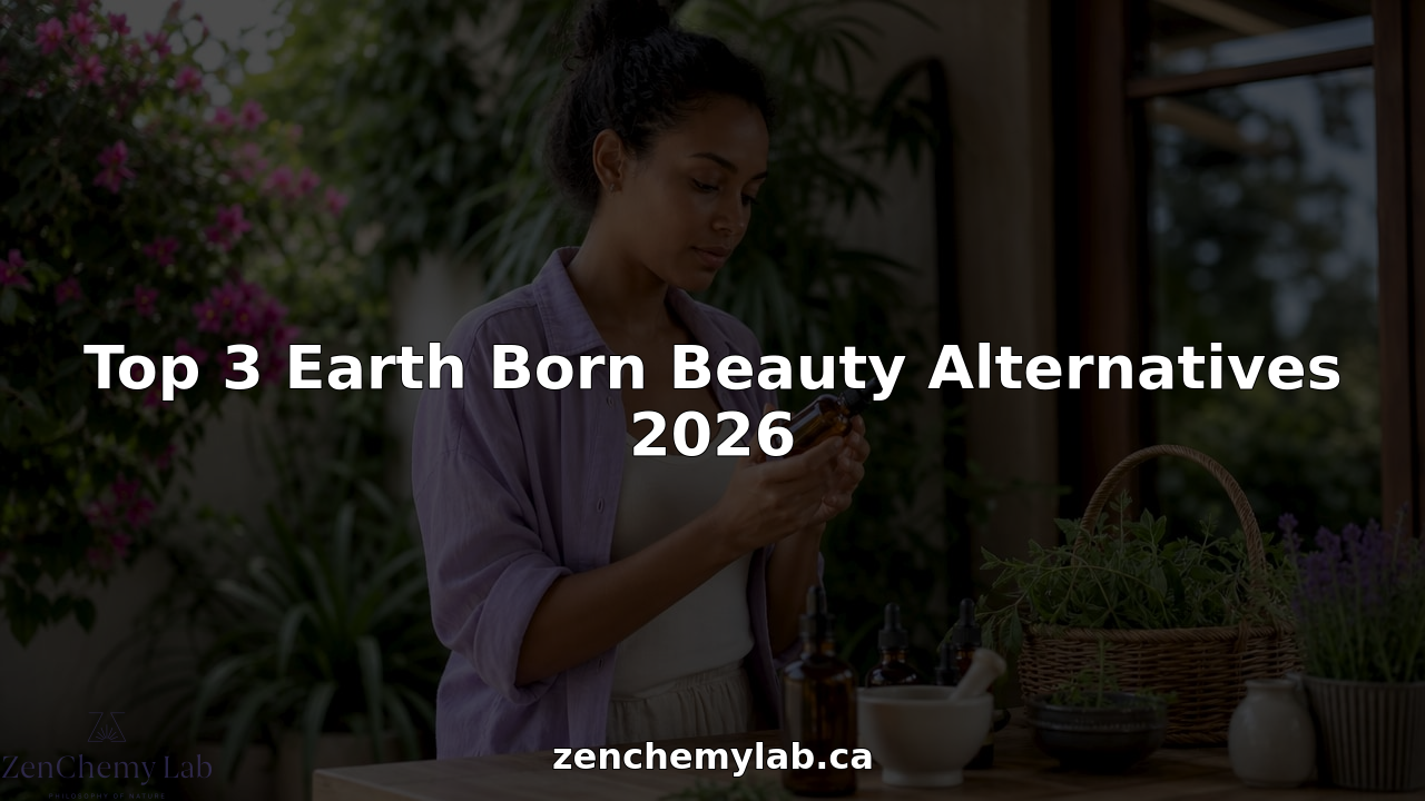Woman selecting natural skincare products at home