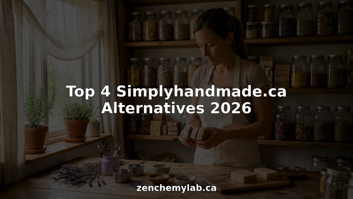 Artisan selecting natural handmade soaps in workshop