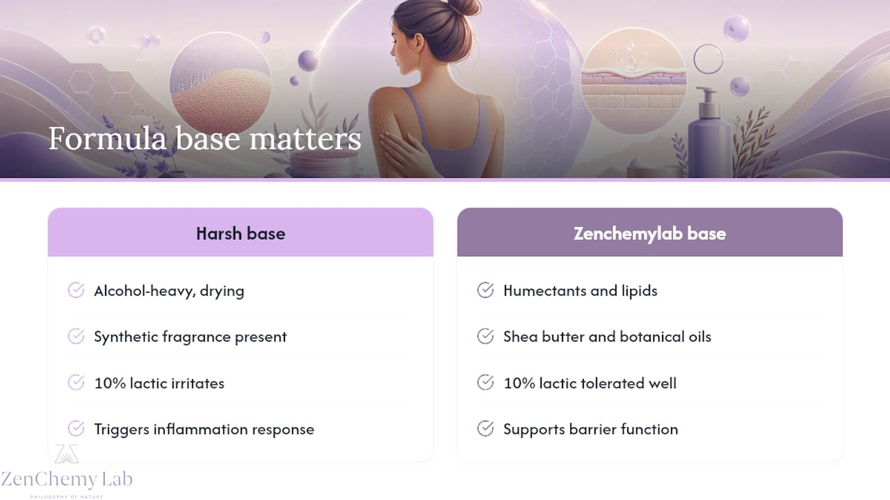 Zenchemylab's take: gentle formulas, real follicles — overview diagram
