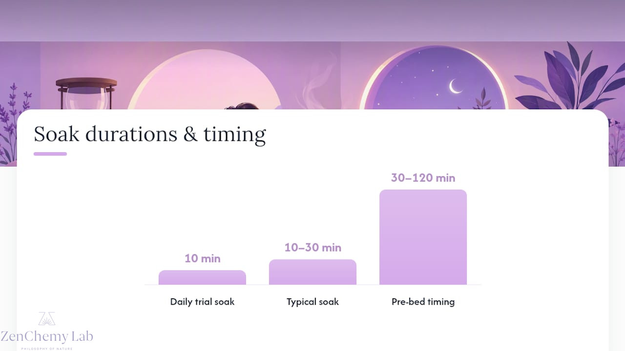 The science-backed benefits of a bath soak — overview diagram