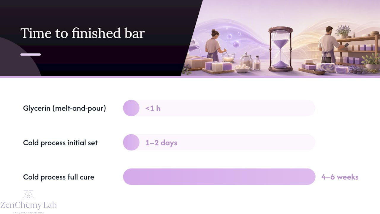 Glycerin soap vs cold process: the quick comparison — overview diagram