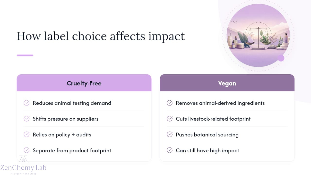 Why the label you choose affects more than your bathroom shelf — overview diagram