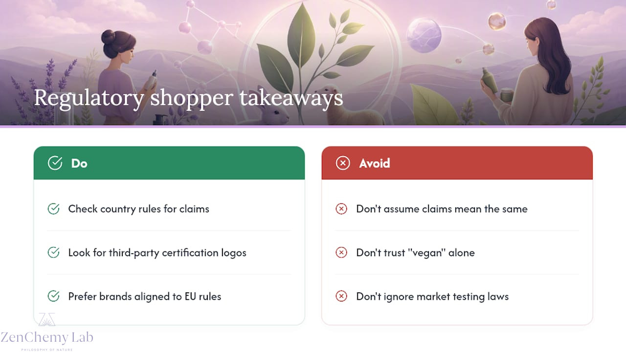 Regulatory differences shoppers should know about — overview diagram